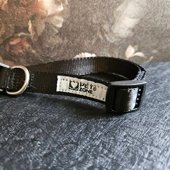 Pet Zone Dog Collar Black Size M | Neck 14-20" | For Dogs Up to 20 lbs | NEW - Picture 2 of 5